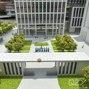 Architectural Building Maquette Model HSA 1/300 Scale Buildings Custom