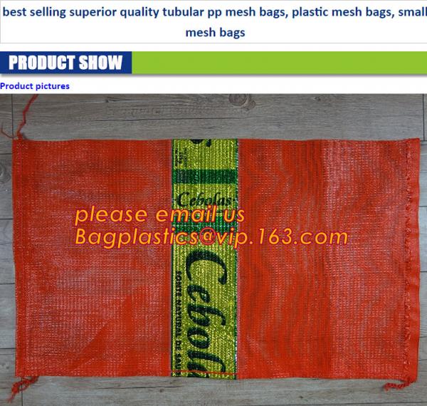 PE Knitted mesh bag and Raschel mesh bag,Factory Price Supply Plastic Pe Raschel Monifilament Date Mesh Net Bags, bageas
