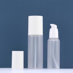 Buy cheap Matte Frosted Lotion Airless Bottles Cosmetic Packaging SGS MSDS from wholesalers