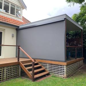Buy cheap Facade Sunshade Polyester UV Coating Zip Track Blinds Wind Resistance from wholesalers