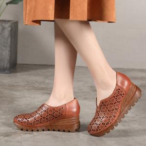 Buy cheap S403 Leather Shoes Handmade Toe Layer Cowhide High Quality Women'S Shoes Custom Logo from wholesalers