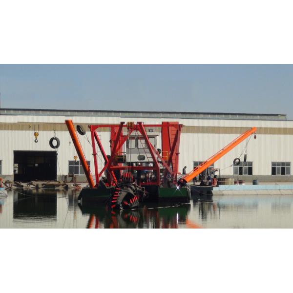 43.5m Dredger Length 700 Cbm/H Sand Mining Dredge With Cummins Engines 1.5km