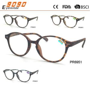 Fashionable round reading glasses,power range +1.0 to +4.00,Avaiable in various