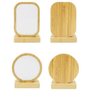 Modern Bamboo Wood Sublimation Photo Frame Tabletop Display Family Keepsake