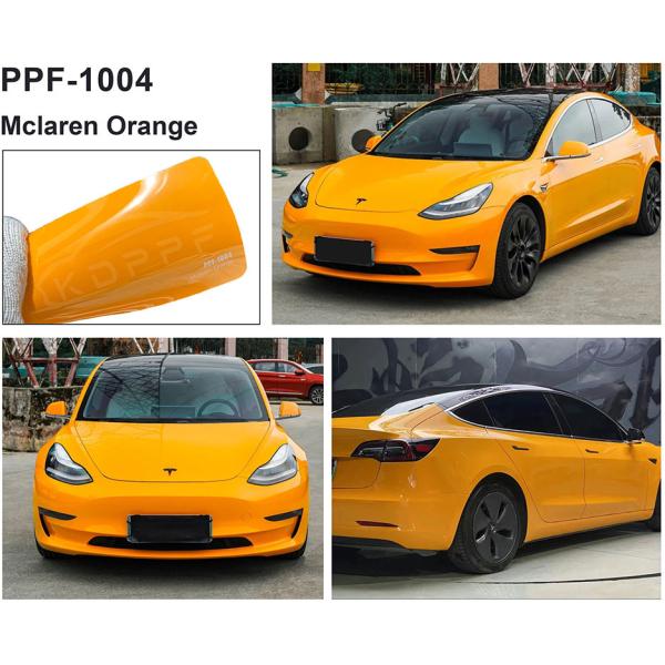 Buy cheap Mclaren Orange Scratch Resistance Car Wrap Film Any Car Model Color Change PPF Film from wholesalers