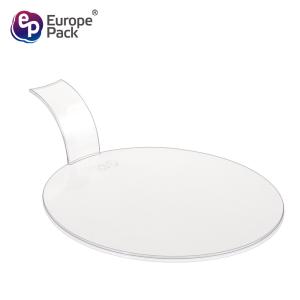 Buy cheap Wholesale round shape disposable plastic cake tray with handle from wholesalers