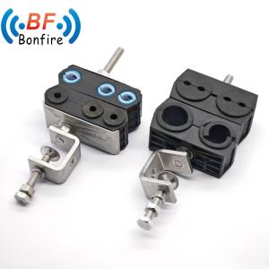 2 Hole Customized Size Coaxial Feeder Cable Clamp for Electrical Appliance