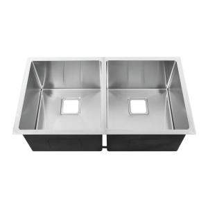 Buy cheap Handcrafted Undermount Stainless Steel Kitchen Sink With Square Drain Hole from wholesalers