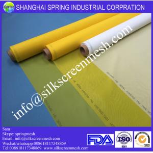 Buy cheap screen printing fabric mesh 68T white/yellow polyester printing mesh for screen printing from wholesalers