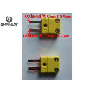 Thermocouple Connector ANSI Standard K Type Flat Pin High Accuracy Fast Response
