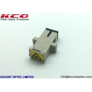 China Multimode Beige Fiber Optical Adapter Automatic Shutter Dusty Cap OM1 OM2 OM3 OM4 OM5 on sale