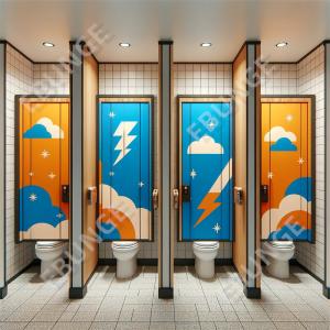 Buy cheap High Impact Resistance and Fireproof Public Toilet Partition Wall from wholesalers