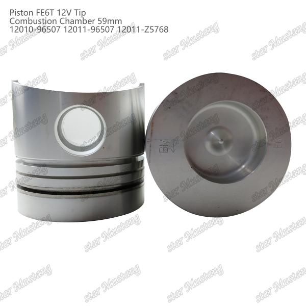 Quality FE6T Engine Piston 12V Chamber Size 59mm 3x2x4mm 12010-96507 12011-96507 12011-Z5768 For Nissan Engine Spare Parts for sale