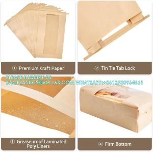 Buy cheap Large Kraft Paper Bread Bags Homemade Bread Loaf Bags 14