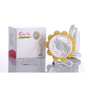 Buy cheap Sunflower clip fan rechargeable battery portable mini clip fan from wholesalers
