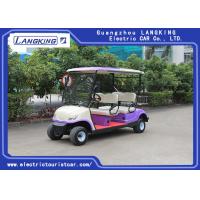 Buy cheap Sponge + Artificial Leather Seats Electric Golf Carts / 4 Passenger Golf Cart With Roof product