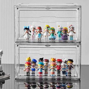 Buy cheap Magnetic Plastic Acrylic Shoe Boxes Stackable Transparent from wholesalers