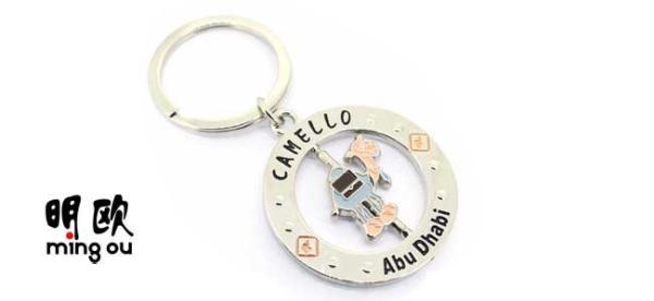 Buy cheap Spinner Camel Metal Key Ring , Zinc Alloy Material With Round Shape from wholesalers