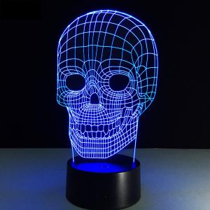 Buy cheap Amazing 3D Illusion Light Night Light Skull LED Table Lamp(WH-MTB-196) from wholesalers