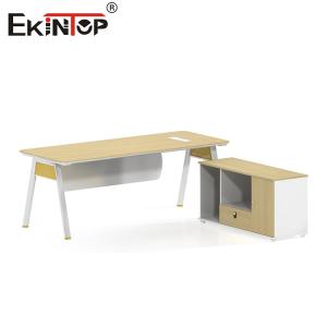 Buy cheap Walnut-Colored Employee Office Desk with Modern Design Customizable from wholesalers