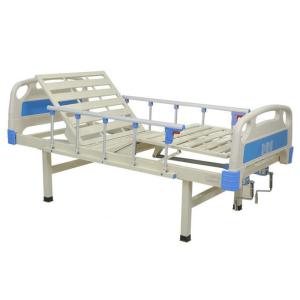 Buy cheap 2 Functions Adjustable Manual Hospital Bed Two Cranks For Disabled Patient from wholesalers