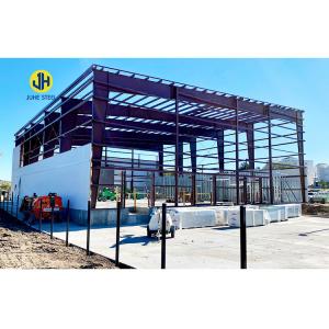 Buy cheap Grade Q345 Q235 Light Steel Main Frame Design Metal Prefabricated Warehouse Building from wholesalers