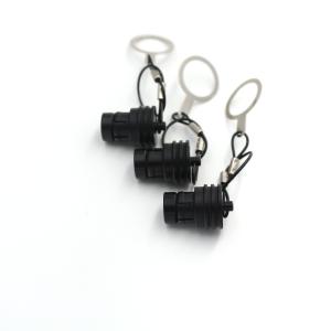 Buy cheap 1031F Series Power Cable Assembly IP68 14mm Socket Black Metal Dust Caps product