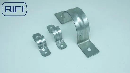 Quality UL Listed EMT Onehole Strap Galvanized Steel Saddle Clamp for Wall Mount Electrical Conduit for sale