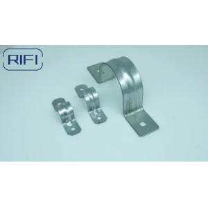 Buy cheap UL Listed EMT Onehole Strap Galvanized Steel Saddle Clamp for Wall Mount Electrical Conduit from wholesalers