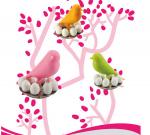 Buy cheap New creative gift product Sparrow with egg shaped Fridge magnet from wholesalers