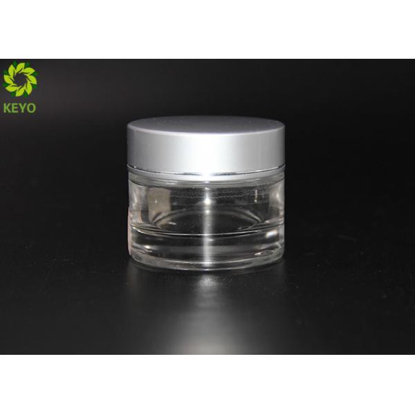 Quality Glass Cosmetic Containers And Jars With Plastic Lid 5g 10g 15g 20g Optional for sale