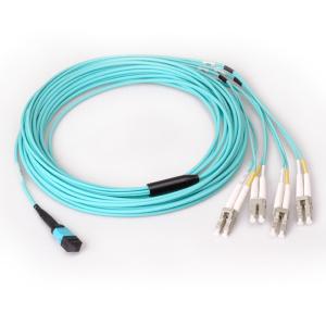 China Fiber Optic Patch Cord 1M LC OM3 / OM4 8 / 12 / 24f G657A1 MPO / MTP on sale