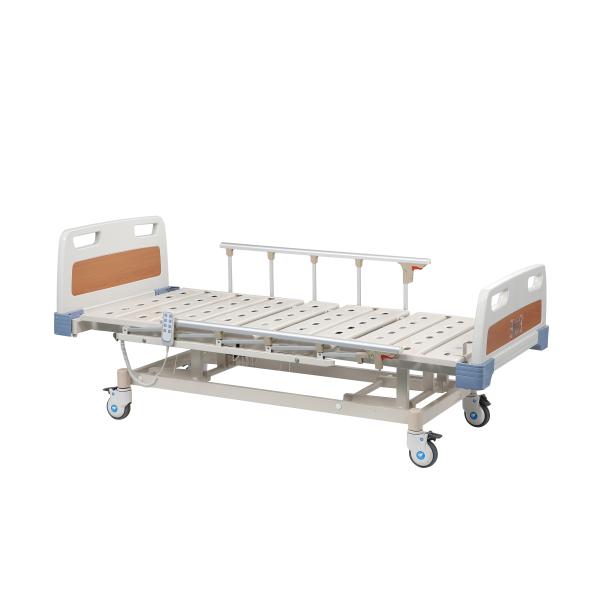Quality Three Function Manual Hospital Bed OEM With 3 Cranks For ICU With Switch for sale
