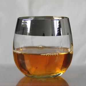 Buy cheap Silver Rim Ion Plated Platinum Tumbler Drinking Glasses from wholesalers