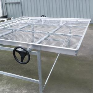 Buy cheap White Modern Customized Greenhouse Benches 1.2mm with Adjustable Height product