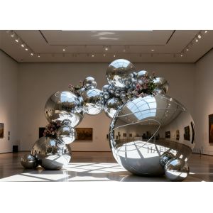 Buy cheap 1m 2m 2.5m PVC Inflatable Mirror Balloon Activity Theme Decoration from wholesalers