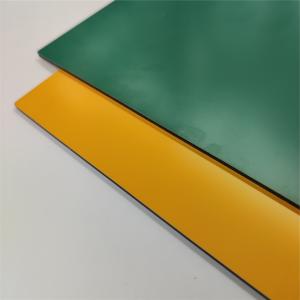 Buy cheap Yellow 1220mm Width Brushed Aluminum Composite Panel For Construction from wholesalers