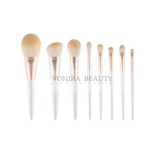 Buy cheap 8pcs Soft Matte Gold Bio Tech Synthetic Hair Brush from wholesalers