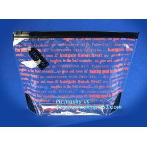 Buy cheap Slider k bag with writable panel for easy label, reclosable slider plastic bags, snack plastic cosmetic slider pac from wholesalers