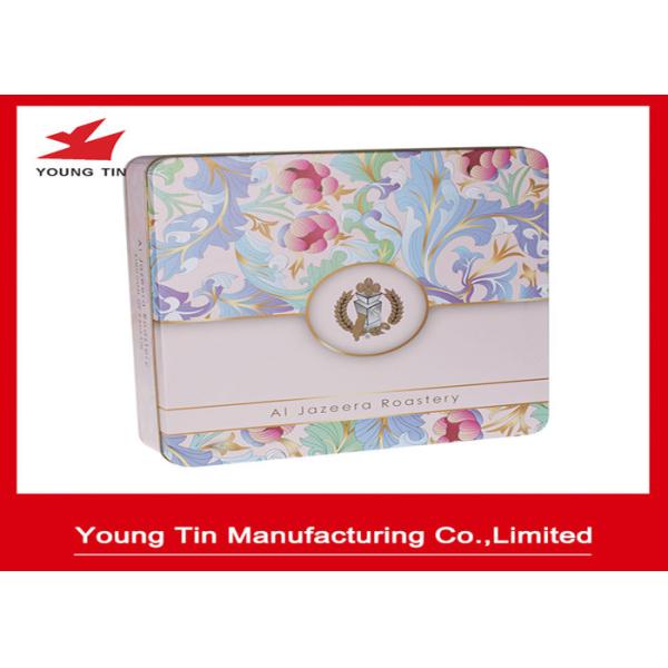 Quality Empty Biscuits Packaging Square Metal Tins for sale