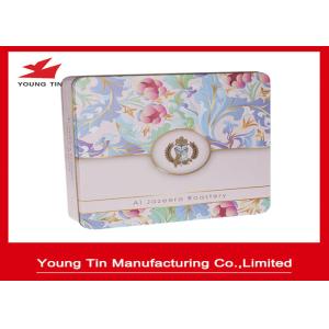 Buy cheap Empty Biscuits Packaging Square Metal Tins from wholesalers
