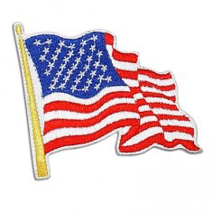 Buy cheap American flag labels heat - seal embroidery patches and badges ​ from wholesalers