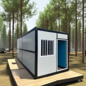 Buy cheap Customizable Folding Container House With Steel Structure And EPS Sandwich Panel from wholesalers