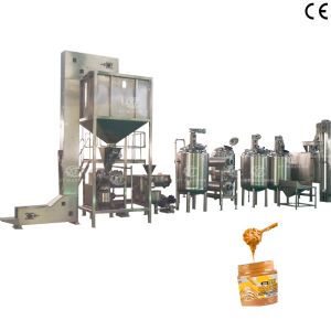 China De-gassing Function Crispy Peanut Butter Production Line With Mixing Tank And Making Machine on sale