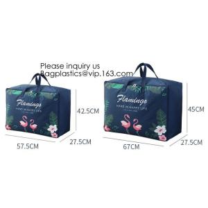 Buy cheap Light Weight Large Capacity 600D Polyester Duvets Pillows Home Quilt Storage Bag with Zippers,Ecofriendly Quilt Gift Pac from wholesalers