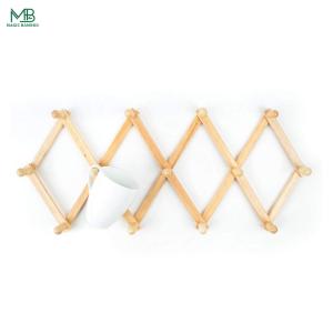 Buy cheap Expandable Accordion Style Bamboo Wall Hanger product