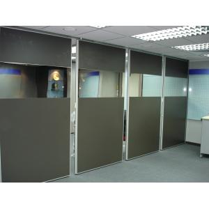 Buy cheap Folding Office Partition Walls Melamine Surface MDF Board Aluminium Frame from wholesalers