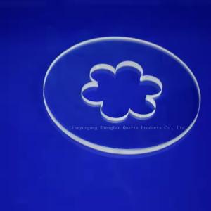 Custom Corrosion Resistant Transparent Quartz Punched Sheet