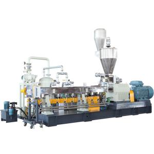 Buy cheap Recycled Plastic Bottle Flakes PET Granulating Machine with Twin Screw Extruder from wholesalers