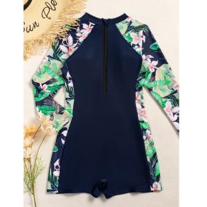 Buy cheap Black Elastic Function Sport One Piece Swimsuit Printing Colour from wholesalers